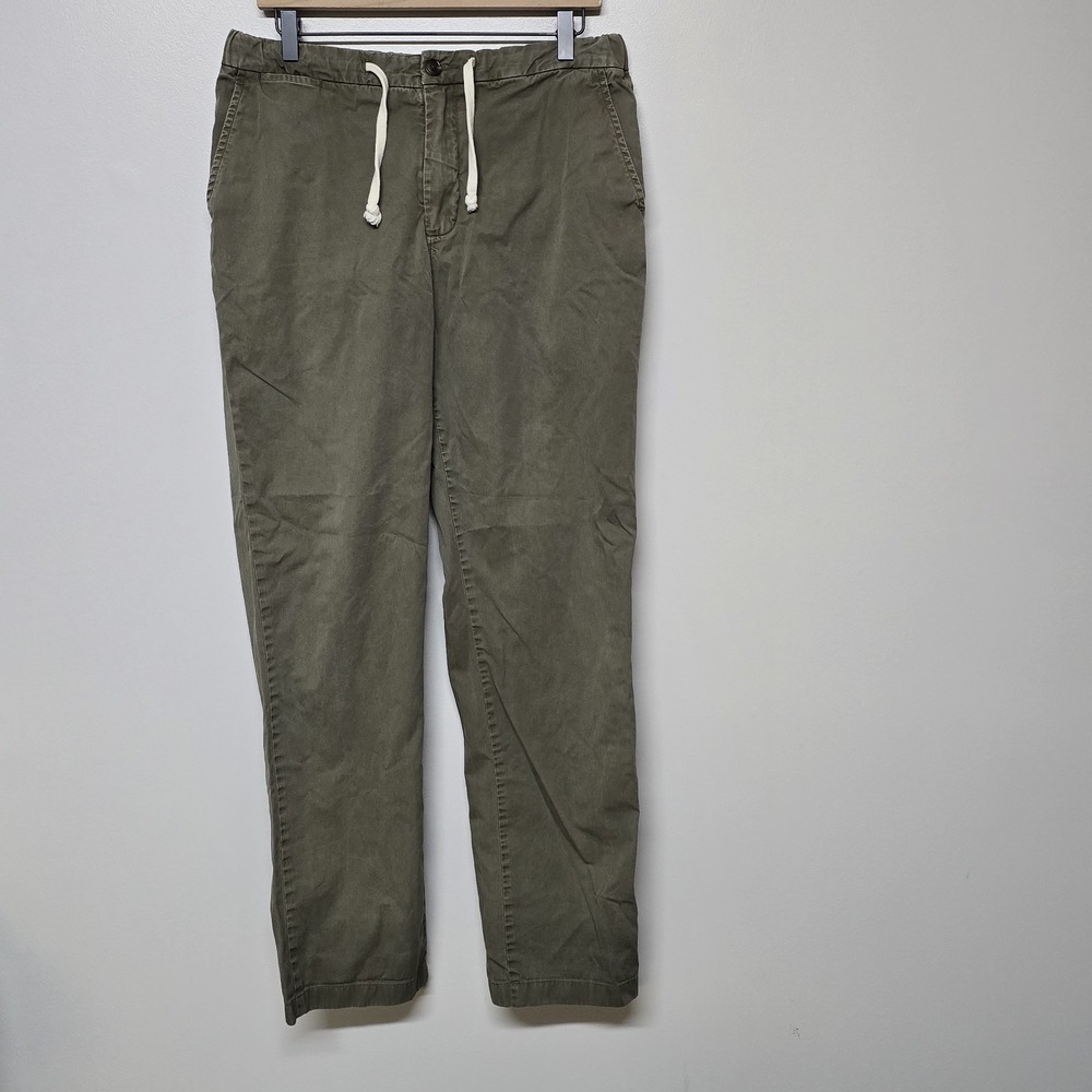 Spier & Mackay‎ Contemporary Handmade Olive Green Chino Jogger Pants Sz 36 32x30